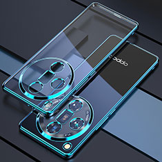 Silikon Schutzhülle Ultra Dünn Flexible Tasche Durchsichtig Transparent H01 für Oppo Find X7 Ultra 5G Blau