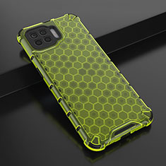 Silikon Schutzhülle Ultra Dünn Flexible Tasche Durchsichtig Transparent H01 für Oppo Reno4 F Grün