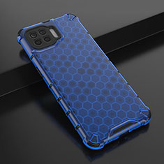 Silikon Schutzhülle Ultra Dünn Flexible Tasche Durchsichtig Transparent H01 für Oppo Reno4 Lite Blau