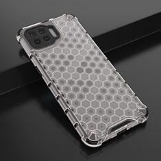 Silikon Schutzhülle Ultra Dünn Flexible Tasche Durchsichtig Transparent H01 für Oppo Reno4 Lite Weiß