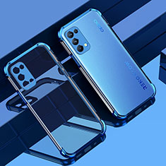 Silikon Schutzhülle Ultra Dünn Flexible Tasche Durchsichtig Transparent H01 für Oppo Reno5 Pro 5G Blau