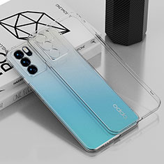 Silikon Schutzhülle Ultra Dünn Flexible Tasche Durchsichtig Transparent H01 für Oppo Reno6 Pro 5G India Klar