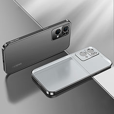Silikon Schutzhülle Ultra Dünn Flexible Tasche Durchsichtig Transparent H01 für Oppo Reno7 Pro 5G Schwarz