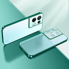 Silikon Schutzhülle Ultra Dünn Flexible Tasche Durchsichtig Transparent H01 für Oppo Reno8 5G Grün