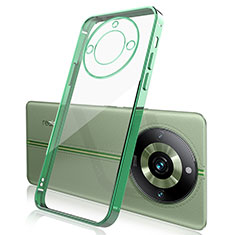 Silikon Schutzhülle Ultra Dünn Flexible Tasche Durchsichtig Transparent H01 für Realme 11 Pro 5G Grün
