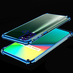 Silikon Schutzhülle Ultra Dünn Flexible Tasche Durchsichtig Transparent H01 für Realme 7i Blau