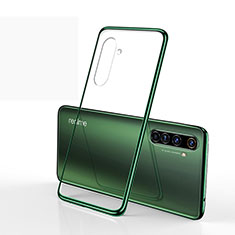 Silikon Schutzhülle Ultra Dünn Flexible Tasche Durchsichtig Transparent H01 für Realme X50 Pro 5G Grün