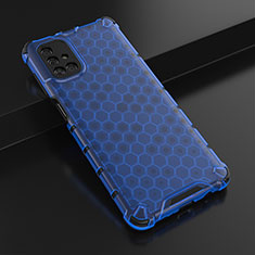 Silikon Schutzhülle Ultra Dünn Flexible Tasche Durchsichtig Transparent H01 für Samsung Galaxy M51 Blau
