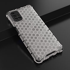 Silikon Schutzhülle Ultra Dünn Flexible Tasche Durchsichtig Transparent H01 für Samsung Galaxy M51 Weiß