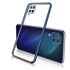 Silikon Schutzhülle Ultra Dünn Flexible Tasche Durchsichtig Transparent H01 für Samsung Galaxy M53 5G Blau