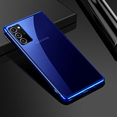 Silikon Schutzhülle Ultra Dünn Flexible Tasche Durchsichtig Transparent H01 für Samsung Galaxy Note 20 Ultra 5G Blau