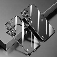 Silikon Schutzhülle Ultra Dünn Flexible Tasche Durchsichtig Transparent H01 für Samsung Galaxy S21 FE 5G Schwarz
