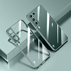 Silikon Schutzhülle Ultra Dünn Flexible Tasche Durchsichtig Transparent H01 für Samsung Galaxy S22 5G Grün