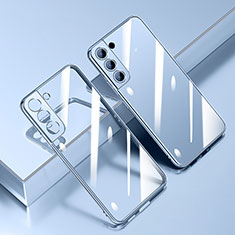 Silikon Schutzhülle Ultra Dünn Flexible Tasche Durchsichtig Transparent H01 für Samsung Galaxy S22 Plus 5G Blau