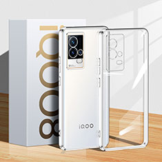 Silikon Schutzhülle Ultra Dünn Flexible Tasche Durchsichtig Transparent H01 für Vivo iQOO 8 5G Klar