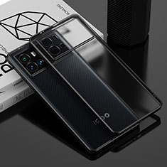 Silikon Schutzhülle Ultra Dünn Flexible Tasche Durchsichtig Transparent H01 für Vivo iQOO 9 5G Schwarz