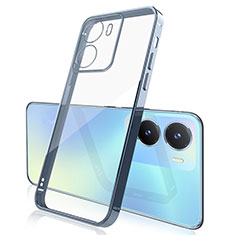Silikon Schutzhülle Ultra Dünn Flexible Tasche Durchsichtig Transparent H01 für Vivo iQOO Z6 5G Blau