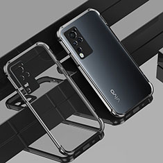 Silikon Schutzhülle Ultra Dünn Flexible Tasche Durchsichtig Transparent H01 für Vivo X60 Pro 5G Schwarz