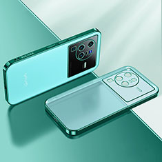 Silikon Schutzhülle Ultra Dünn Flexible Tasche Durchsichtig Transparent H01 für Vivo X80 Pro 5G Grün