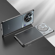 Silikon Schutzhülle Ultra Dünn Flexible Tasche Durchsichtig Transparent H01 für Vivo X90 5G Schwarz