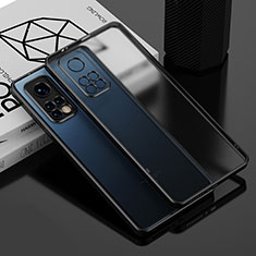 Silikon Schutzhülle Ultra Dünn Flexible Tasche Durchsichtig Transparent H01 für Xiaomi Mi 10T 5G Schwarz