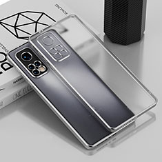 Silikon Schutzhülle Ultra Dünn Flexible Tasche Durchsichtig Transparent H01 für Xiaomi Mi 10T 5G Silber