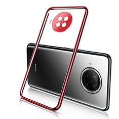 Silikon Schutzhülle Ultra Dünn Flexible Tasche Durchsichtig Transparent H01 für Xiaomi Mi 10T Lite 5G Rot