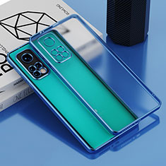 Silikon Schutzhülle Ultra Dünn Flexible Tasche Durchsichtig Transparent H01 für Xiaomi Mi 10T Pro 5G Blau