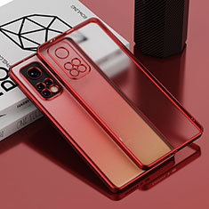 Silikon Schutzhülle Ultra Dünn Flexible Tasche Durchsichtig Transparent H01 für Xiaomi Mi 10T Pro 5G Rot