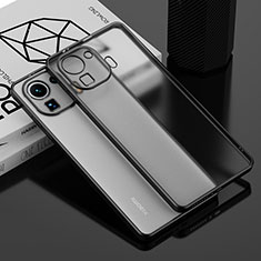 Silikon Schutzhülle Ultra Dünn Flexible Tasche Durchsichtig Transparent H01 für Xiaomi Mi 11 Pro 5G Schwarz