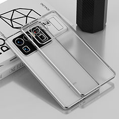 Silikon Schutzhülle Ultra Dünn Flexible Tasche Durchsichtig Transparent H01 für Xiaomi Mi 11 Ultra 5G Silber