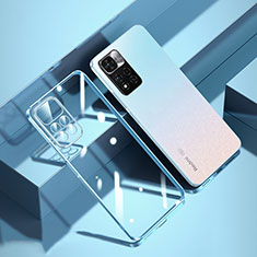 Silikon Schutzhülle Ultra Dünn Flexible Tasche Durchsichtig Transparent H01 für Xiaomi Poco X4 NFC Blau