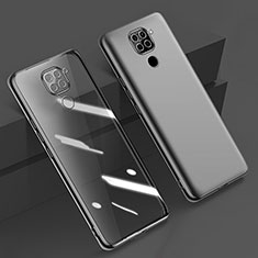 Silikon Schutzhülle Ultra Dünn Flexible Tasche Durchsichtig Transparent H01 für Xiaomi Redmi 10X 4G Schwarz