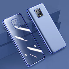 Silikon Schutzhülle Ultra Dünn Flexible Tasche Durchsichtig Transparent H01 für Xiaomi Redmi 10X 5G Blau