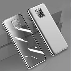 Silikon Schutzhülle Ultra Dünn Flexible Tasche Durchsichtig Transparent H01 für Xiaomi Redmi 10X 5G Silber