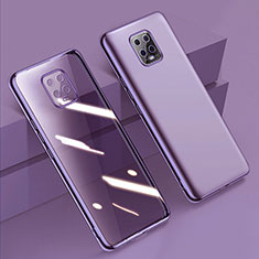 Silikon Schutzhülle Ultra Dünn Flexible Tasche Durchsichtig Transparent H01 für Xiaomi Redmi 10X Pro 5G Violett