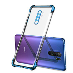Silikon Schutzhülle Ultra Dünn Flexible Tasche Durchsichtig Transparent H01 für Xiaomi Redmi 9 Prime India Blau