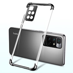 Silikon Schutzhülle Ultra Dünn Flexible Tasche Durchsichtig Transparent H01 für Xiaomi Redmi Note 11 4G (2021) Schwarz