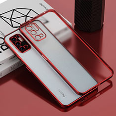 Silikon Schutzhülle Ultra Dünn Flexible Tasche Durchsichtig Transparent H01 für Xiaomi Redmi Note 11 SE 5G Rot
