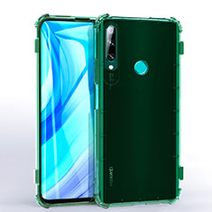 Silikon Schutzhülle Ultra Dünn Flexible Tasche Durchsichtig Transparent H02 für Huawei Enjoy 10 Plus Grün