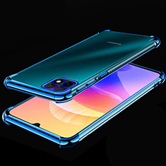 Silikon Schutzhülle Ultra Dünn Flexible Tasche Durchsichtig Transparent H02 für Huawei Enjoy 20 5G Blau