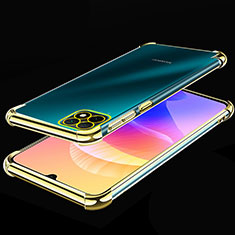 Silikon Schutzhülle Ultra Dünn Flexible Tasche Durchsichtig Transparent H02 für Huawei Enjoy 20 5G Gold
