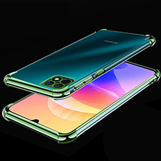 Silikon Schutzhülle Ultra Dünn Flexible Tasche Durchsichtig Transparent H02 für Huawei Enjoy 20 5G Grün