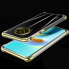 Silikon Schutzhülle Ultra Dünn Flexible Tasche Durchsichtig Transparent H02 für Huawei Enjoy 20 Plus 5G Gold