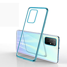 Silikon Schutzhülle Ultra Dünn Flexible Tasche Durchsichtig Transparent H02 für Huawei Honor 30S Blau