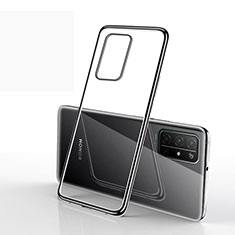 Silikon Schutzhülle Ultra Dünn Flexible Tasche Durchsichtig Transparent H02 für Huawei Honor 30S Schwarz