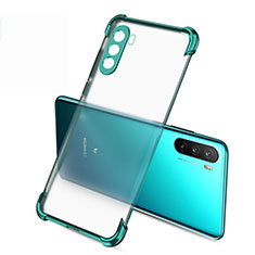 Silikon Schutzhülle Ultra Dünn Flexible Tasche Durchsichtig Transparent H02 für Huawei Mate 40 Lite 5G Grün