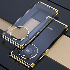 Silikon Schutzhülle Ultra Dünn Flexible Tasche Durchsichtig Transparent H02 für Huawei Mate 40E 5G Gold