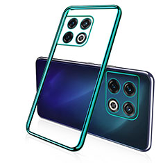 Silikon Schutzhülle Ultra Dünn Flexible Tasche Durchsichtig Transparent H02 für OnePlus 10 Pro 5G Grün