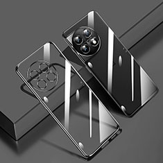 Silikon Schutzhülle Ultra Dünn Flexible Tasche Durchsichtig Transparent H02 für OnePlus Ace 2 5G Schwarz
